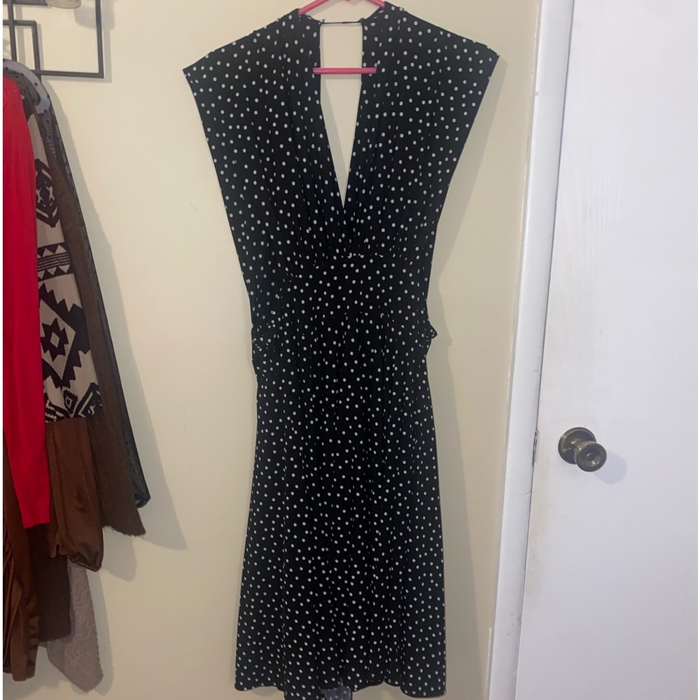 Convertible polka dot dress